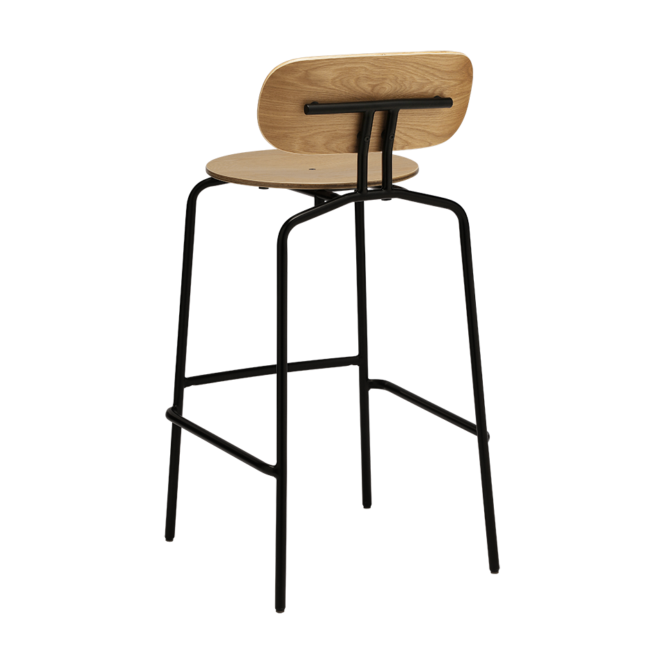 UMAGE Curious Bar Stool, Black Legs
