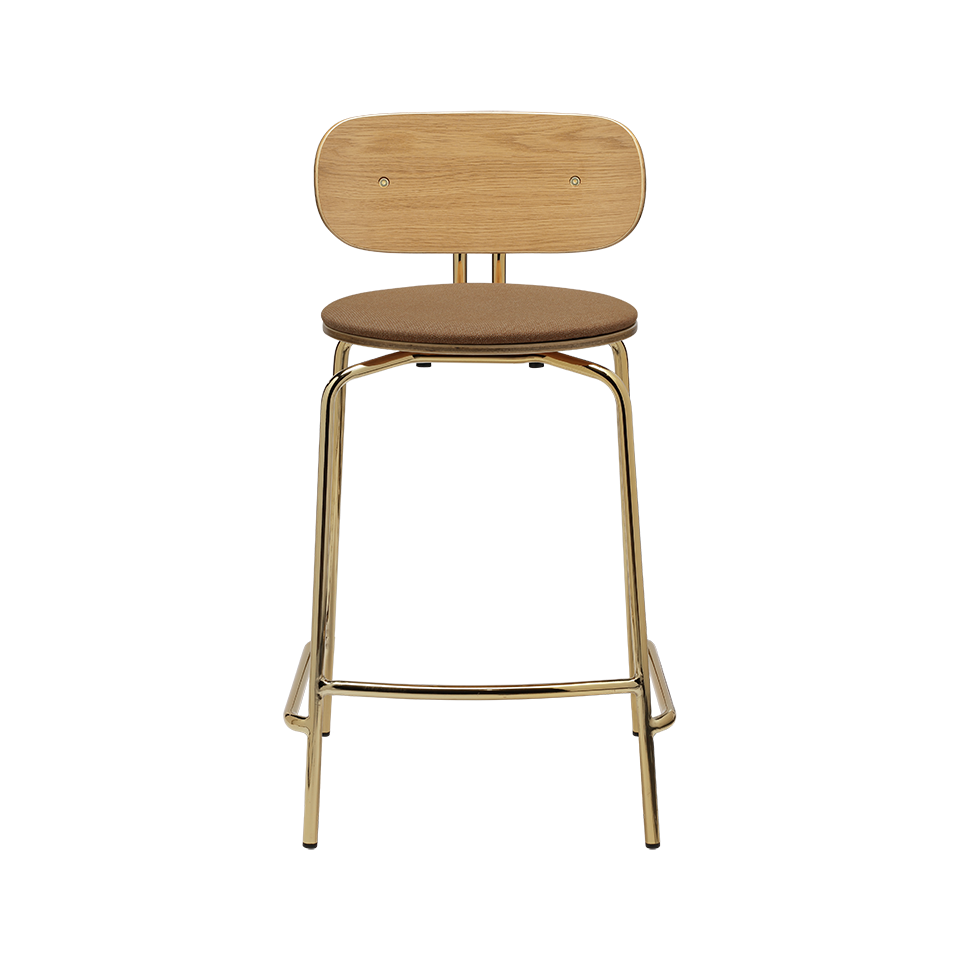 UMAGE Curious Counter Stool, Brass Legs