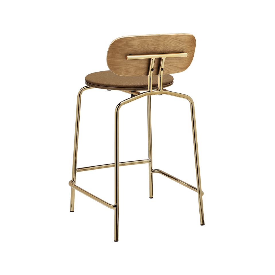 UMAGE Curious Counter Stool, Brass Legs