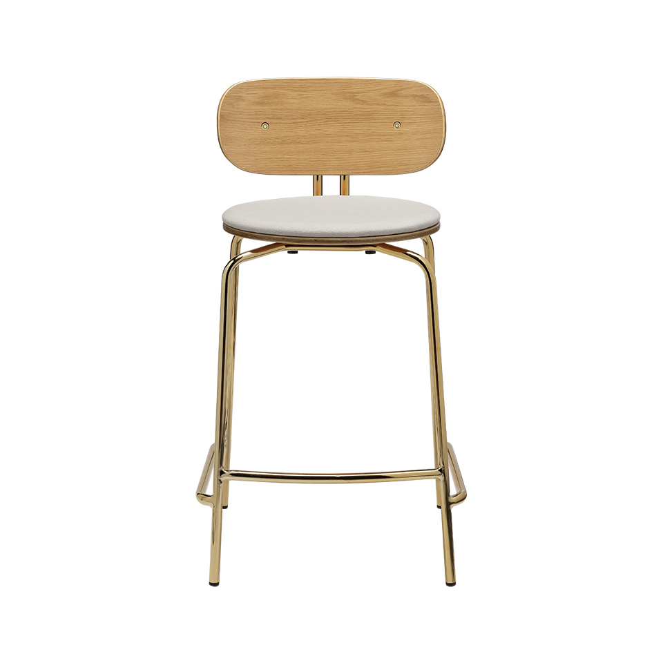 UMAGE Curious Counter Stool, Brass Legs