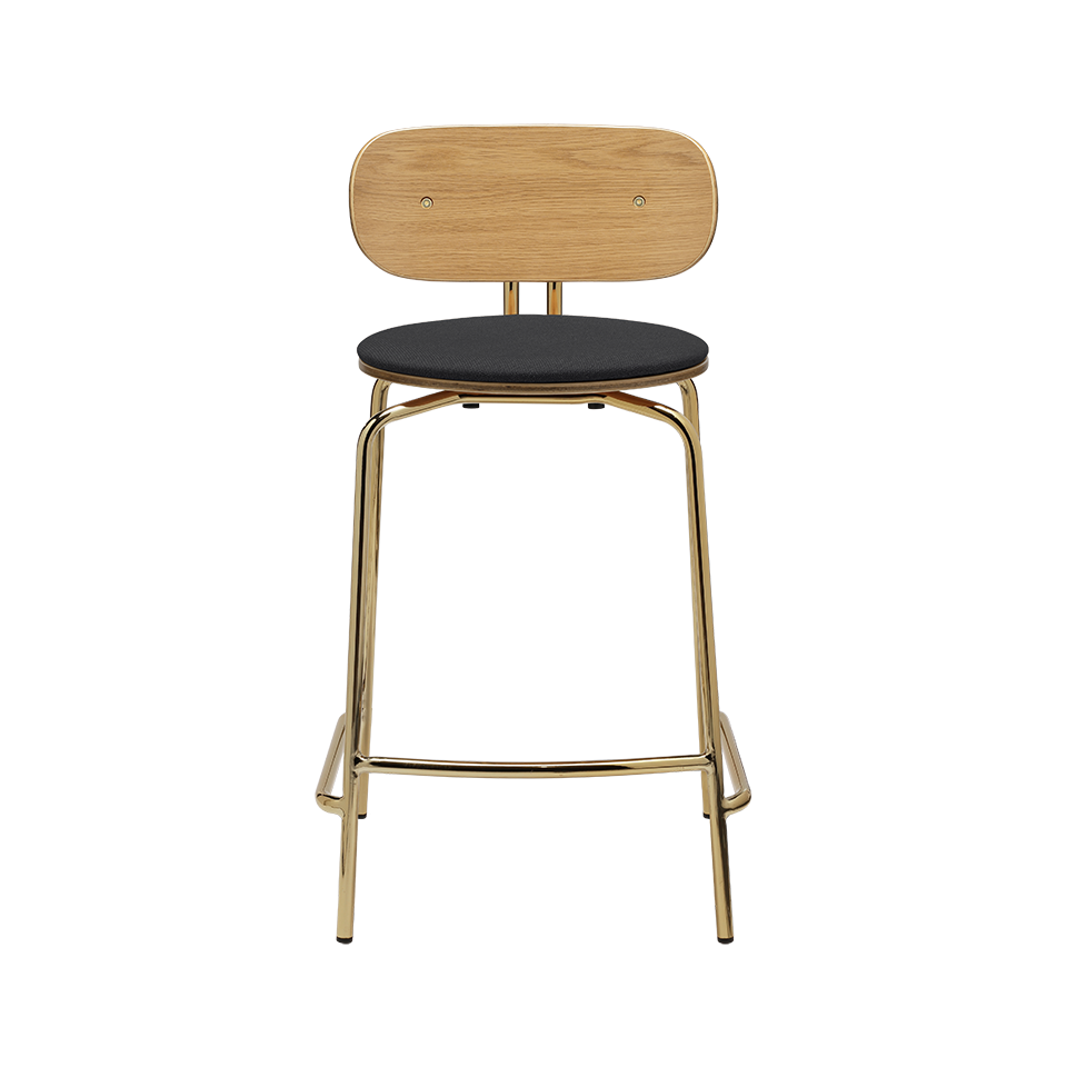 UMAGE Curious Counter Stool, Brass Legs