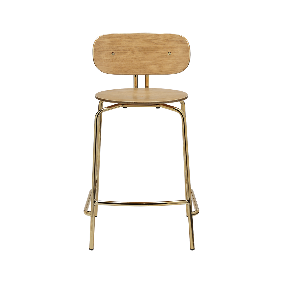 UMAGE Curious Counter Stool, Brass Legs