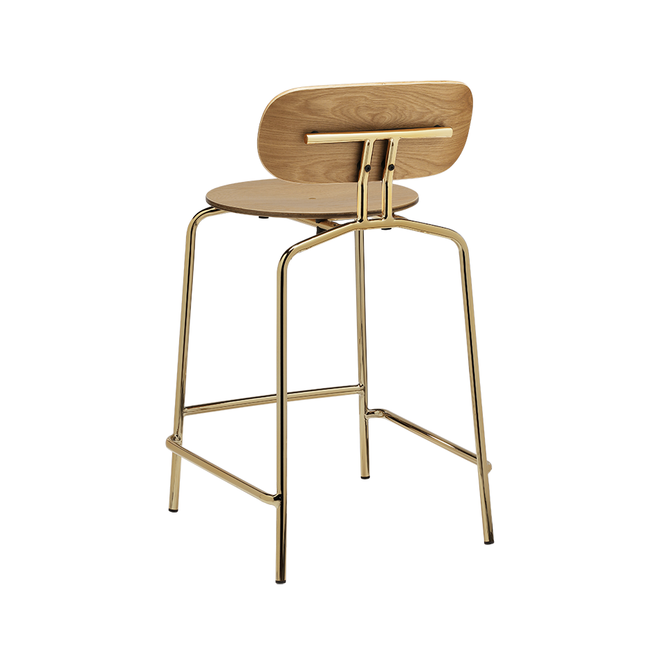 UMAGE Curious Counter Stool, Brass Legs