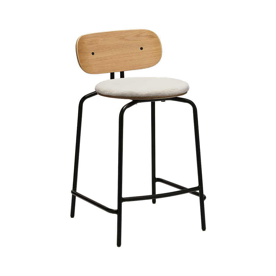 UMAGE Curious Counter Stool, Black Legs