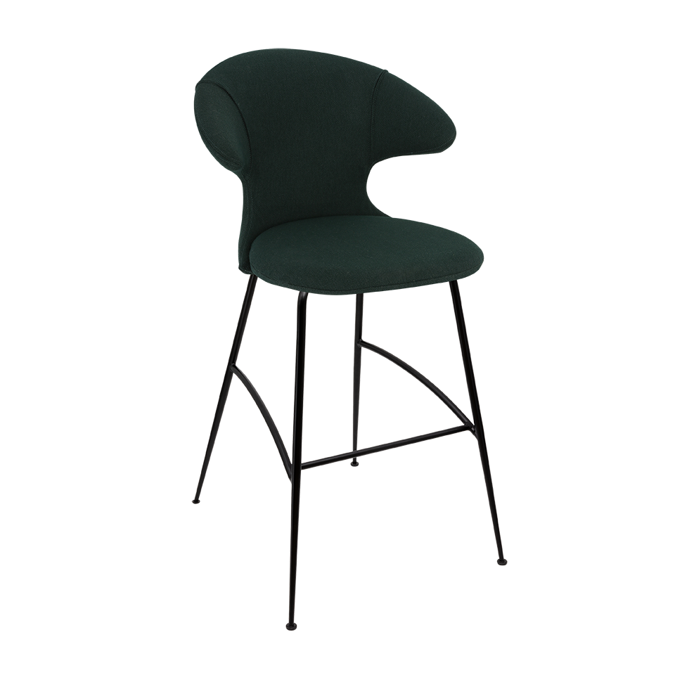 UMAGE Time Flies Bar Stool, Black Legs