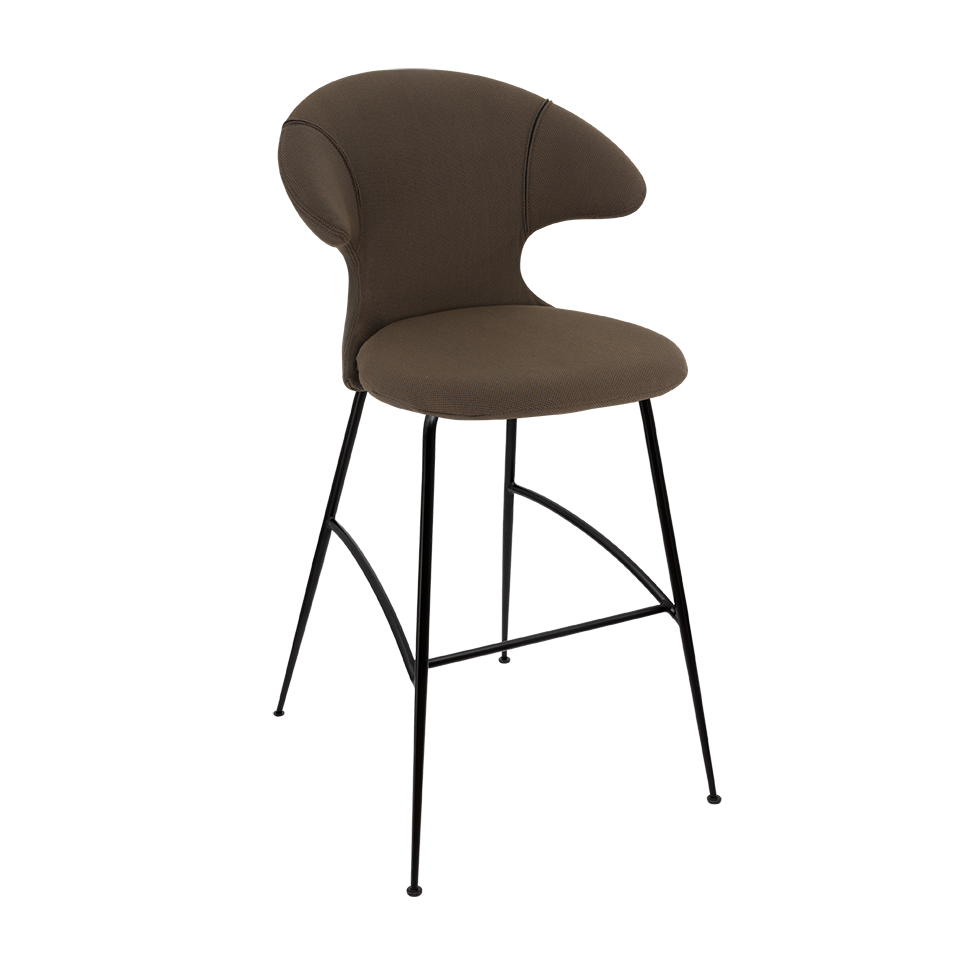 UMAGE Time Flies Bar Stool, Black Legs