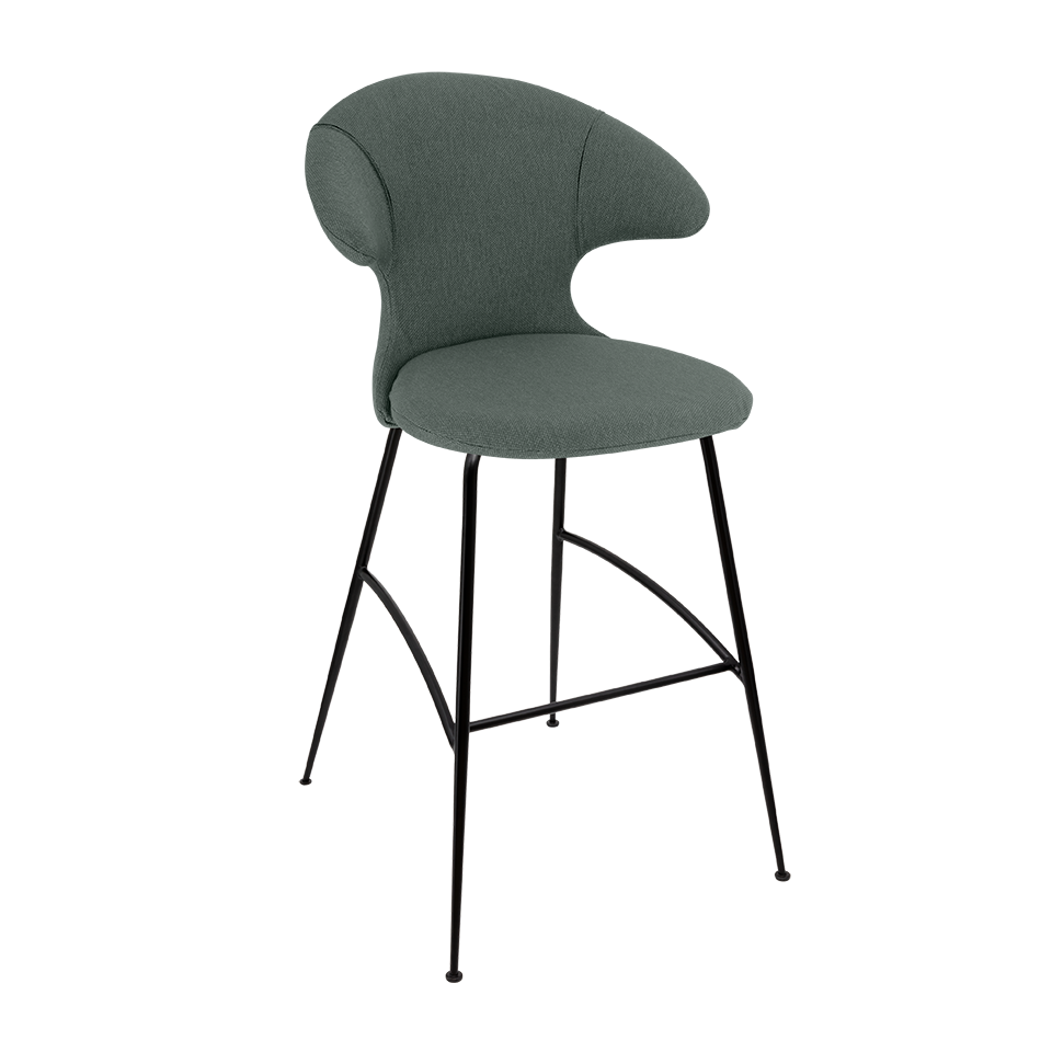 UMAGE Time Flies Bar Stool, Black Legs