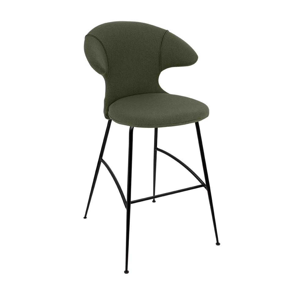 UMAGE Time Flies Bar Stool, Black Legs