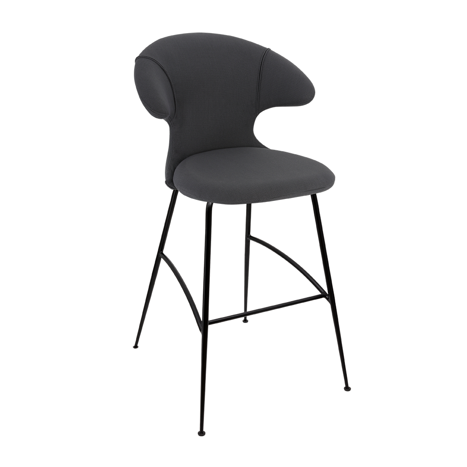 UMAGE Time Flies Bar Stool, Black Legs
