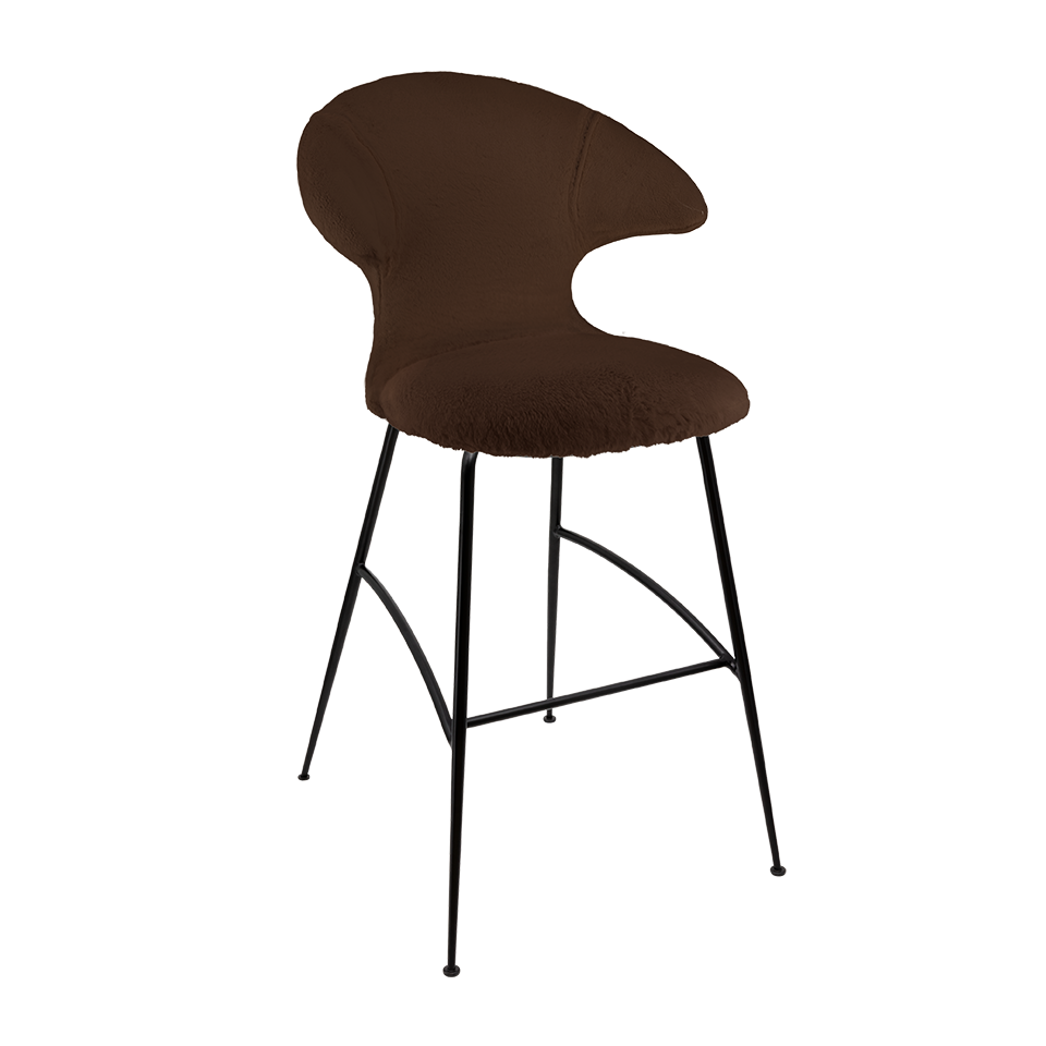 UMAGE Time Flies Bar Stool, Black Legs