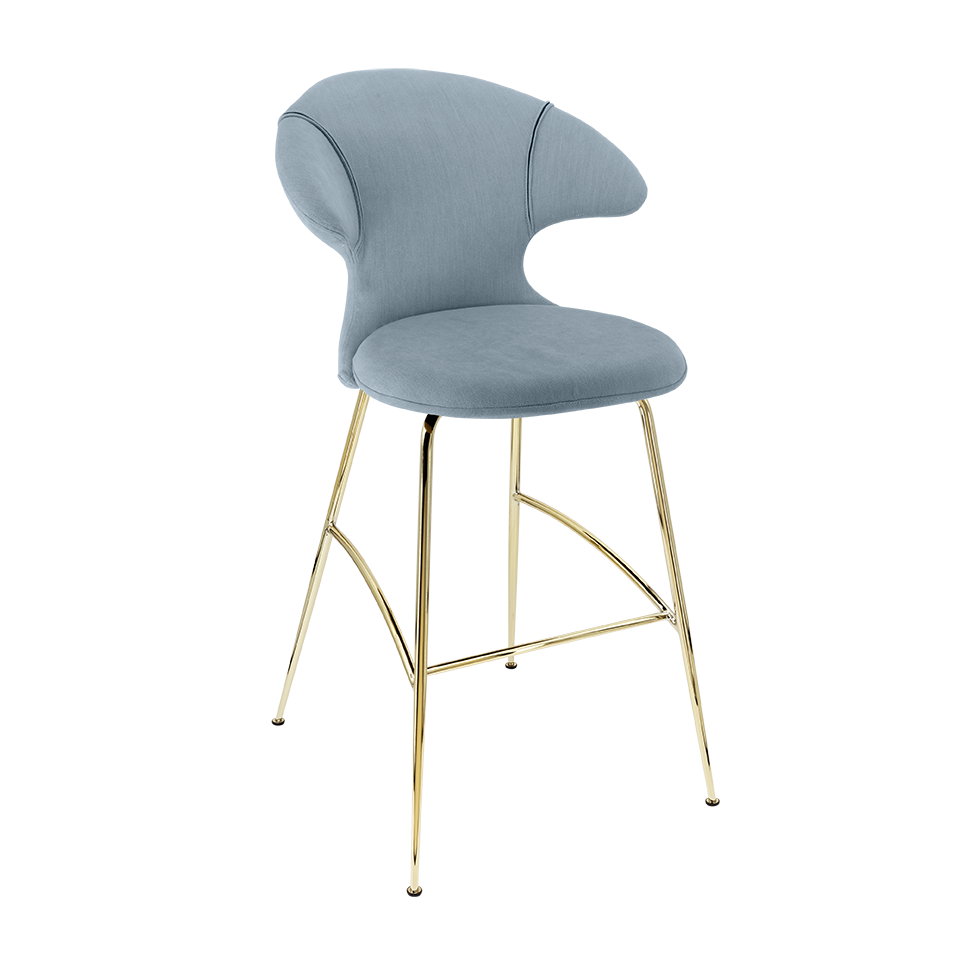 UMAGE Time Flies Bar Stool, Brass Legs