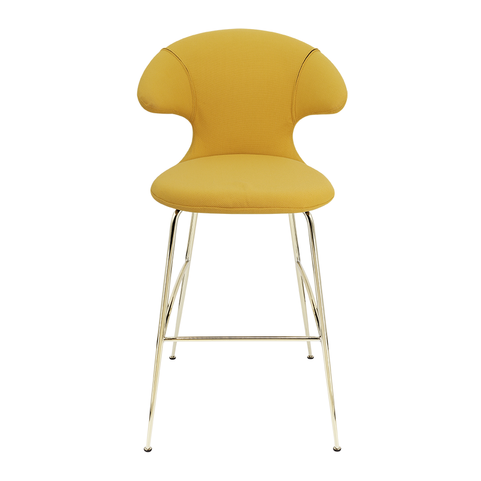 UMAGE Time Flies Bar Stool, Brass Legs