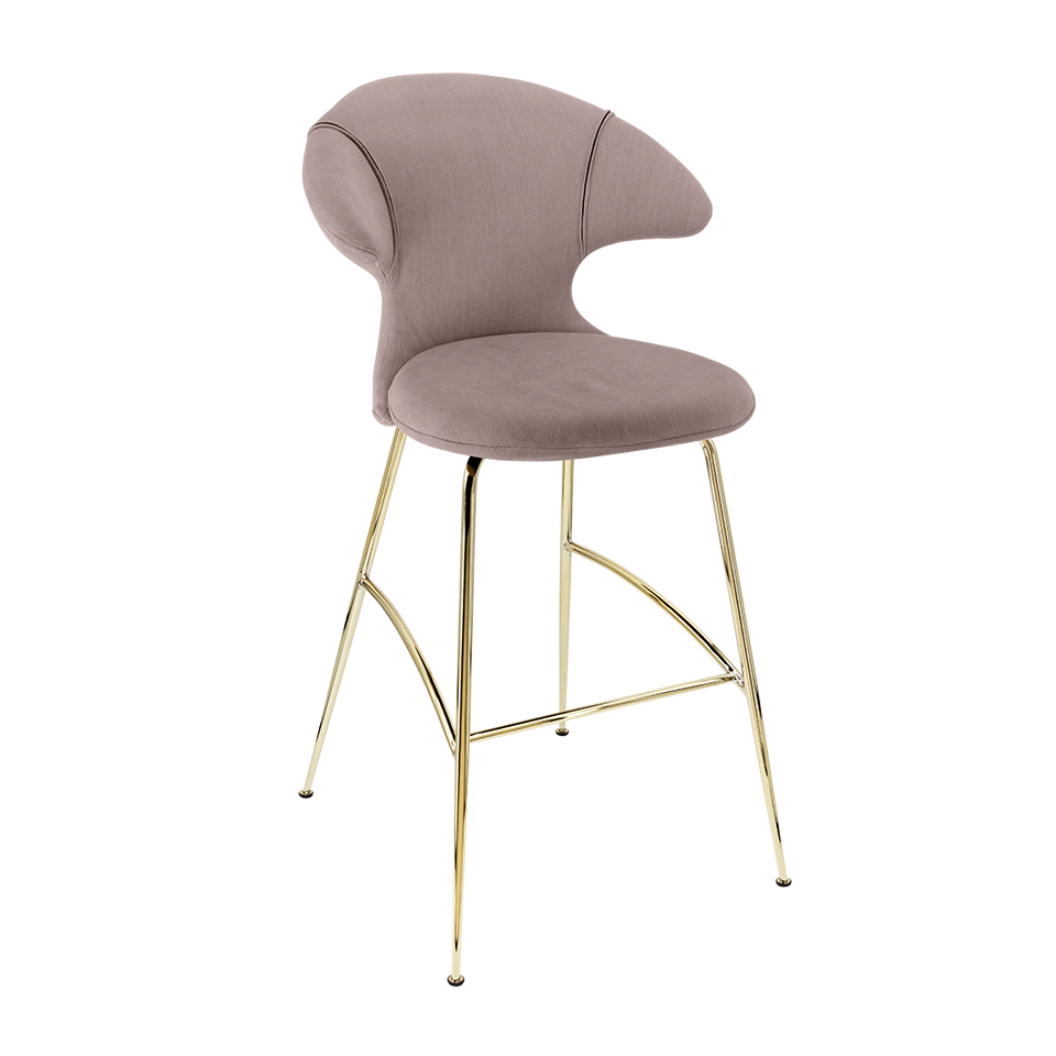UMAGE Time Flies Bar Stool, Brass Legs