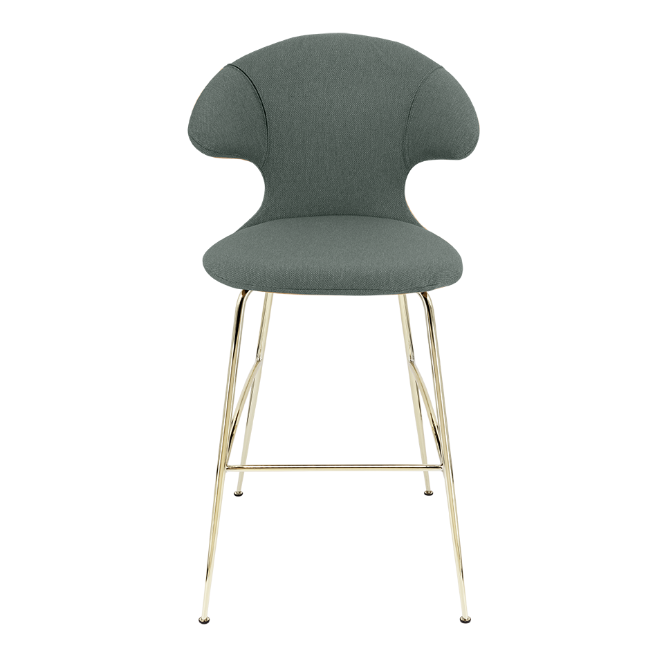 UMAGE Time Flies Bar Stool, Brass Legs