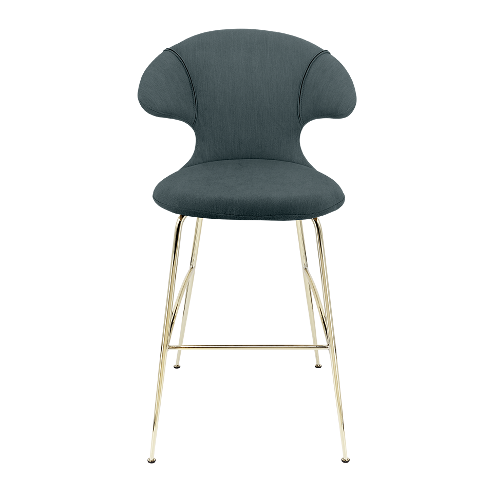 UMAGE Time Flies Bar Stool, Brass Legs