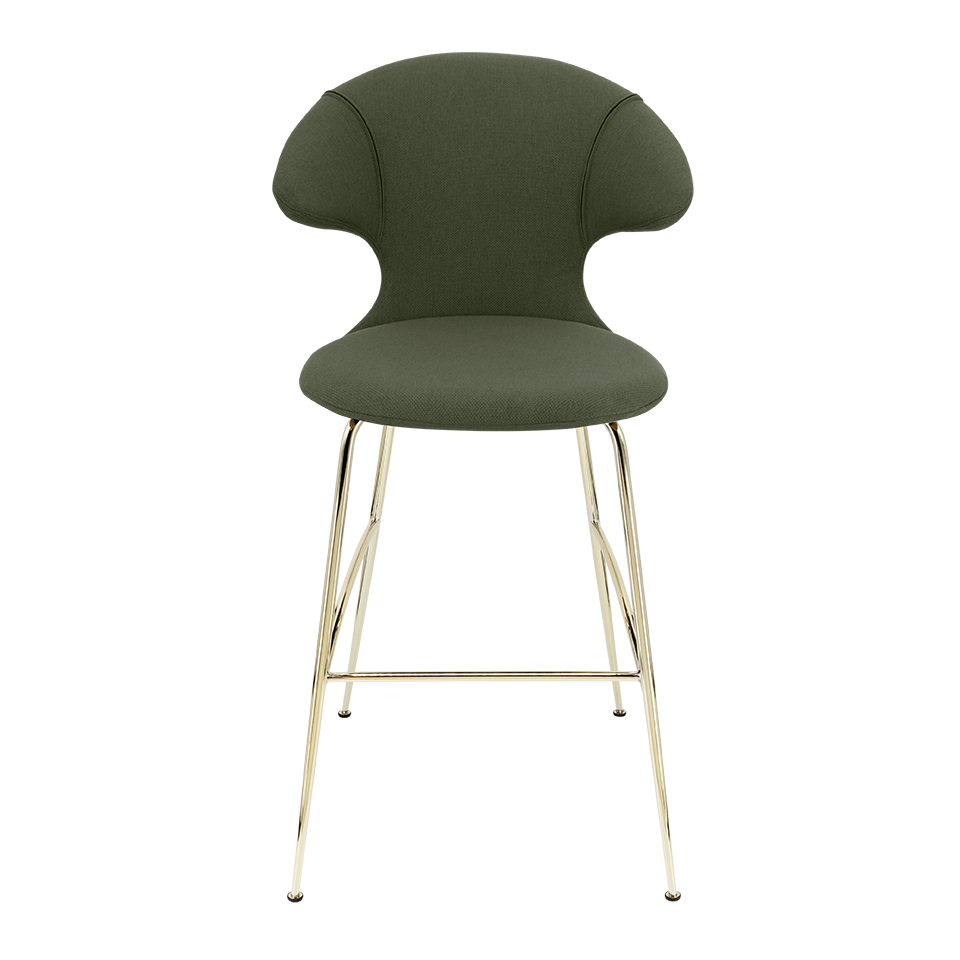UMAGE Time Flies Bar Stool, Brass Legs