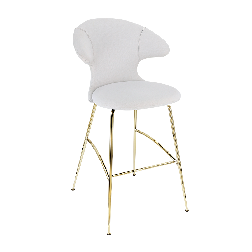 UMAGE Time Flies Bar Stool, Brass Legs
