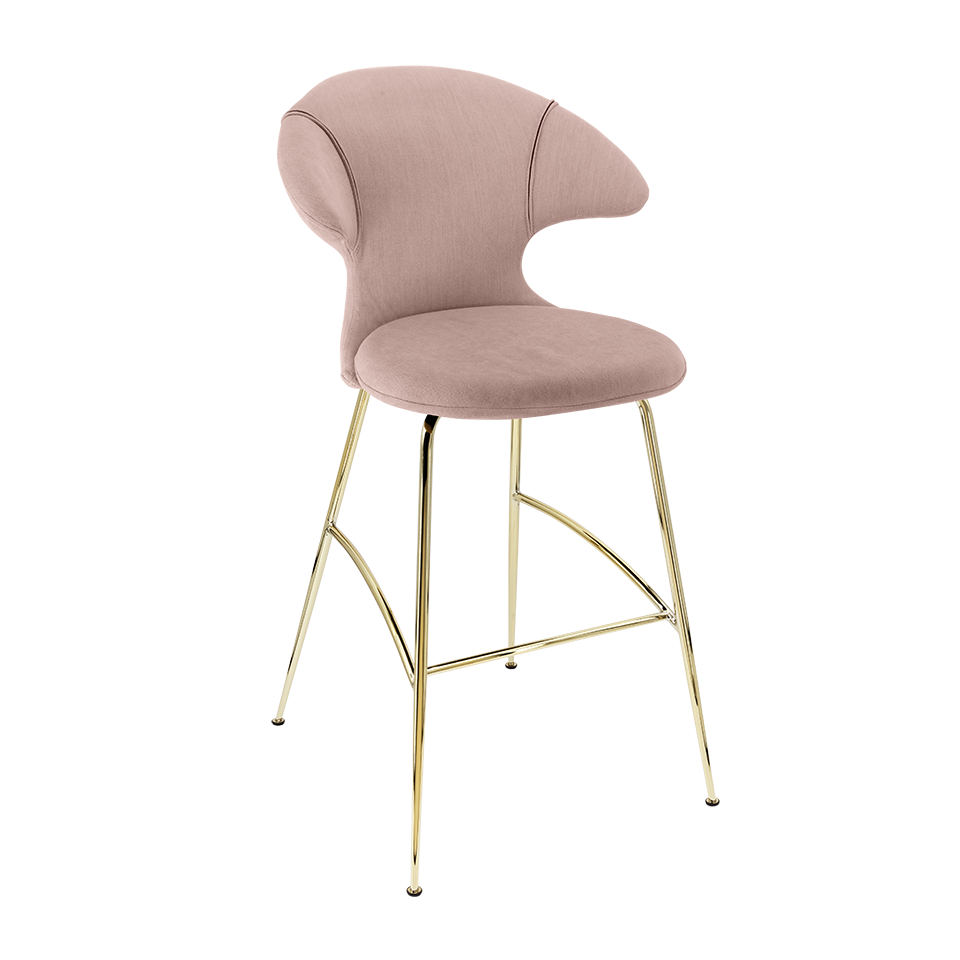 UMAGE Time Flies Bar Stool, Brass Legs