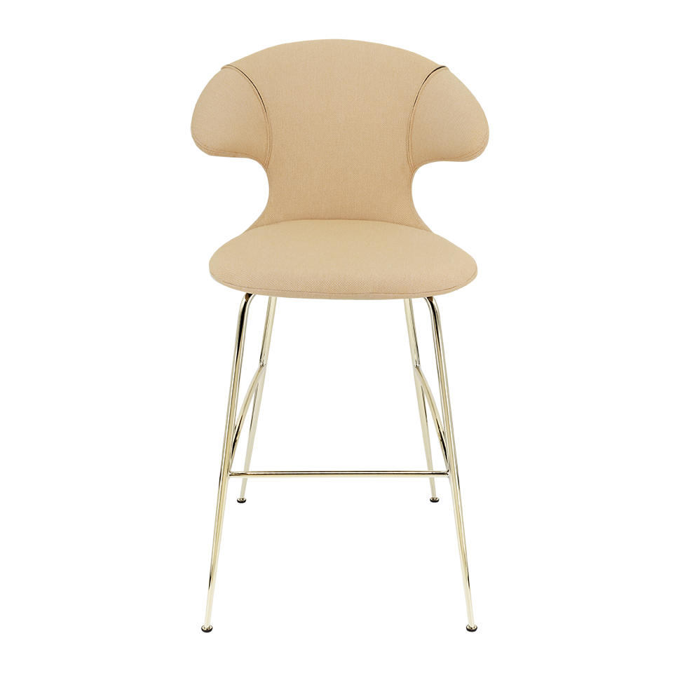 UMAGE Time Flies Bar Stool, Brass Legs