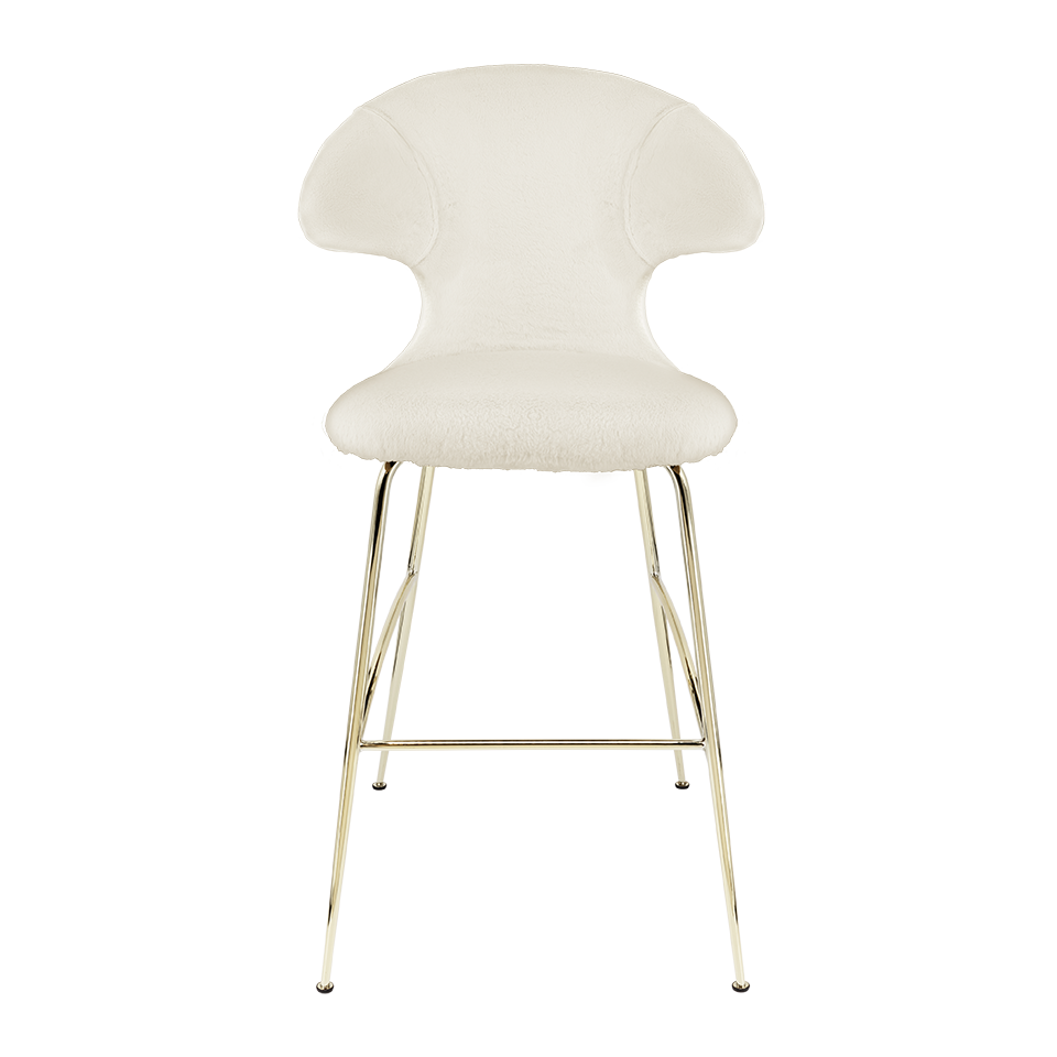 UMAGE Time Flies Bar Stool, Brass Legs