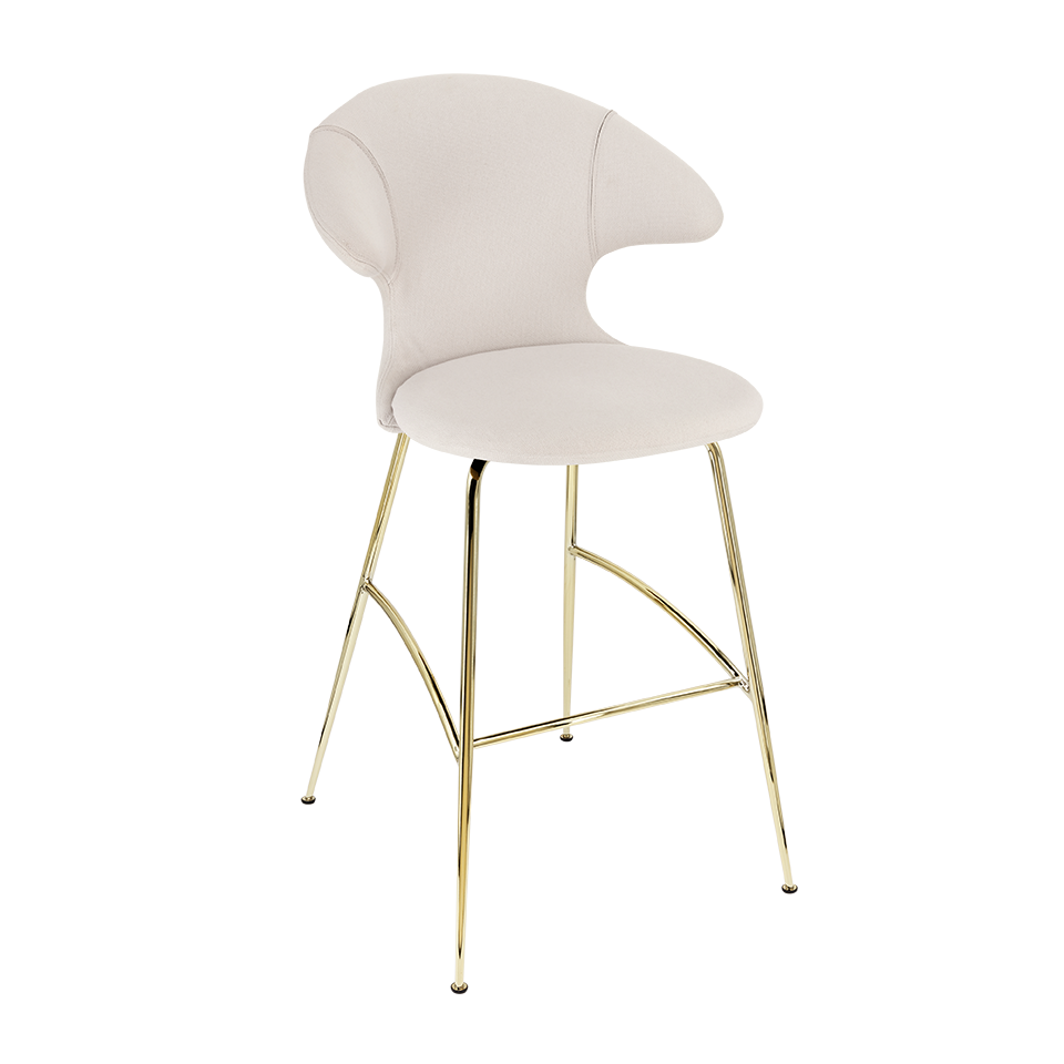 UMAGE Time Flies Bar Stool, Brass Legs