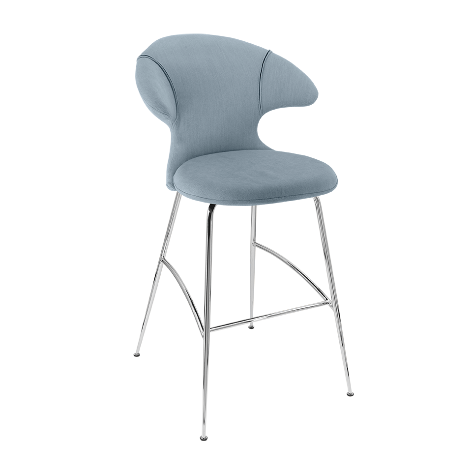 UMAGE Time Flies Bar Stool, Chrome Legs