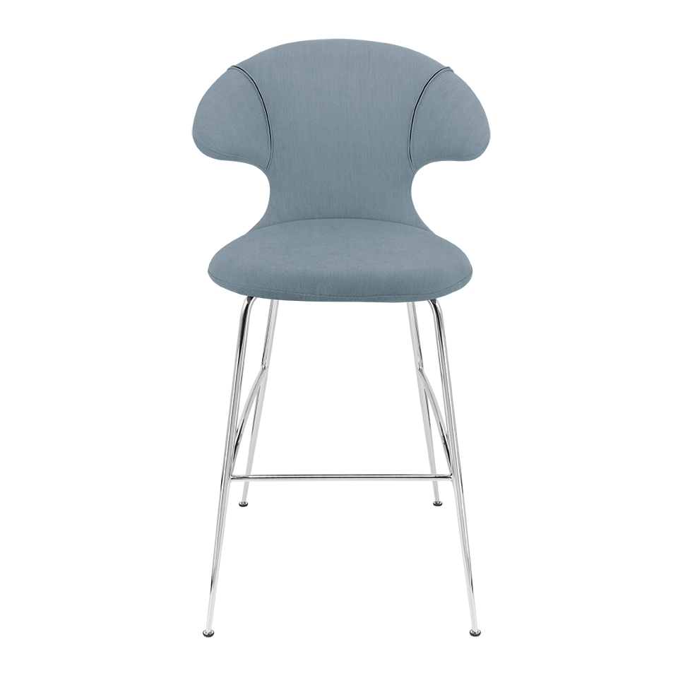 UMAGE Time Flies Bar Stool, Chrome Legs