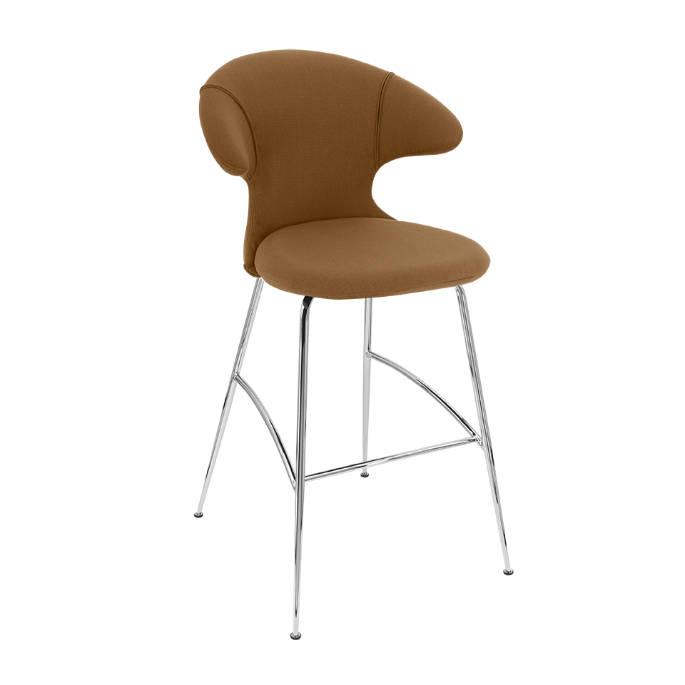 UMAGE Time Flies Bar Stool, Chrome Legs