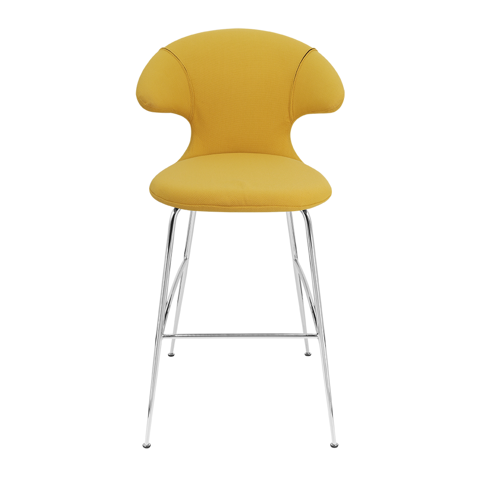 UMAGE Time Flies Bar Stool, Chrome Legs