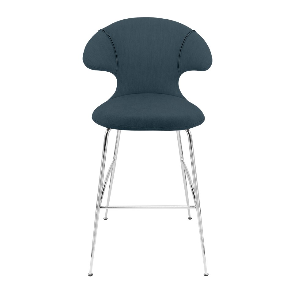 UMAGE Time Flies Bar Stool, Chrome Legs