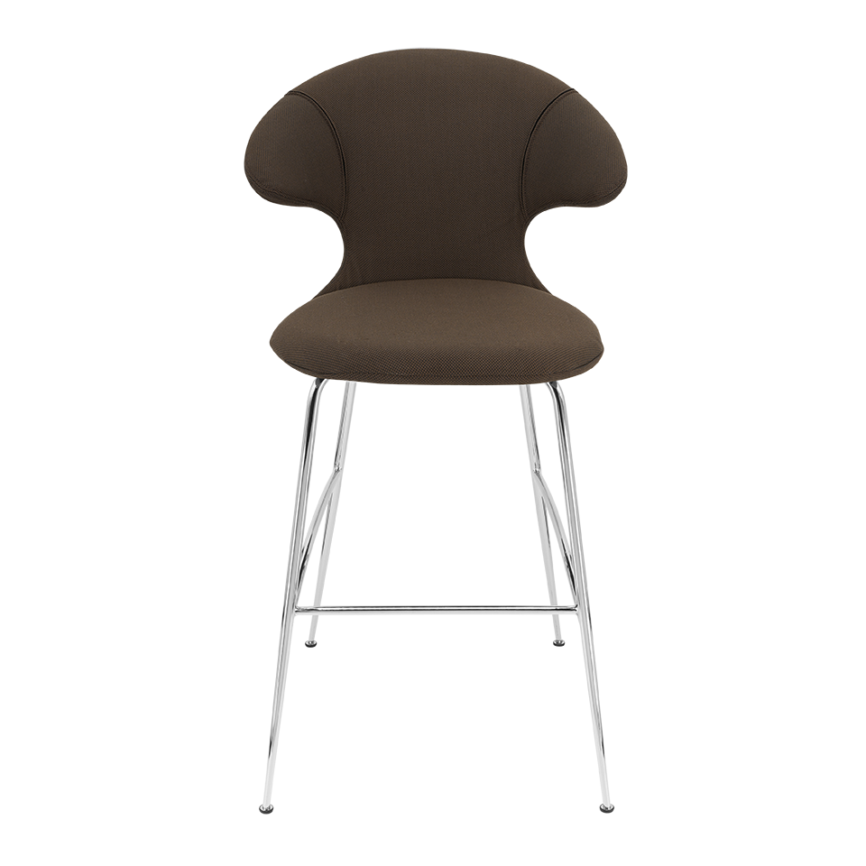 UMAGE Time Flies Bar Stool, Chrome Legs
