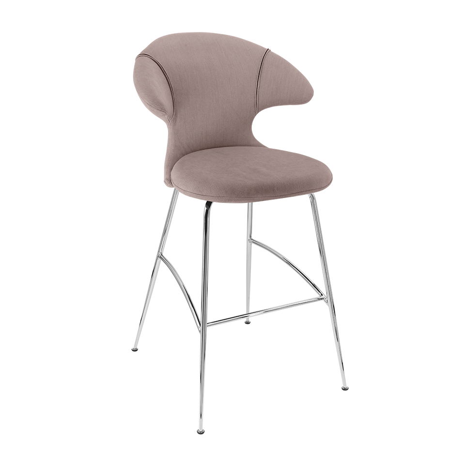 UMAGE Time Flies Bar Stool, Chrome Legs