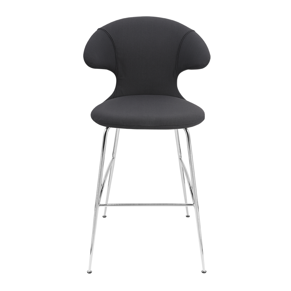 UMAGE Time Flies Bar Stool, Chrome Legs