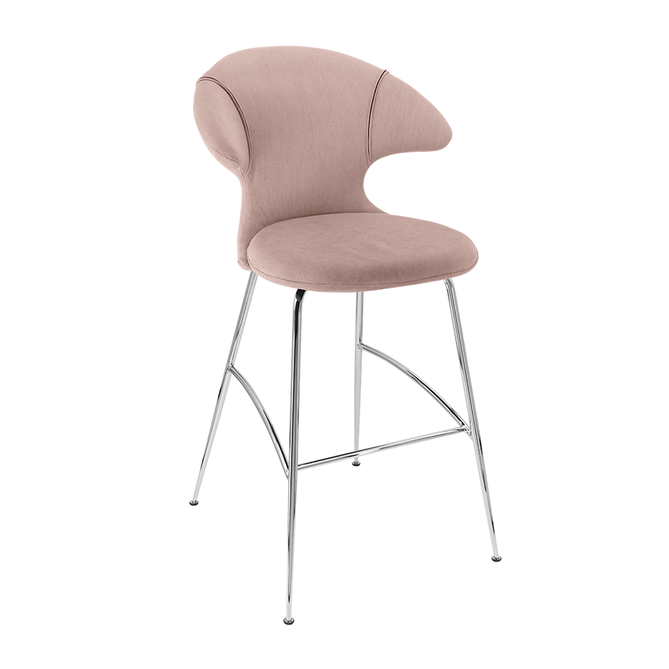 UMAGE Time Flies Bar Stool, Chrome Legs