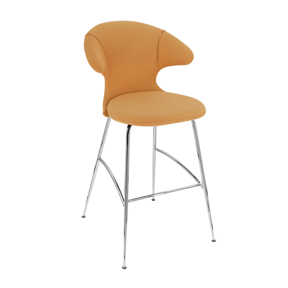 UMAGE Time Flies Bar Stool, Chrome Legs