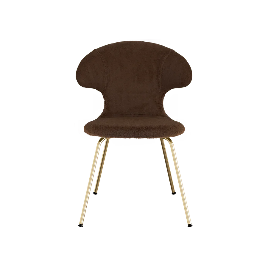 UMAGE Time Flies Chair, Teddy Bear, Brass Legs