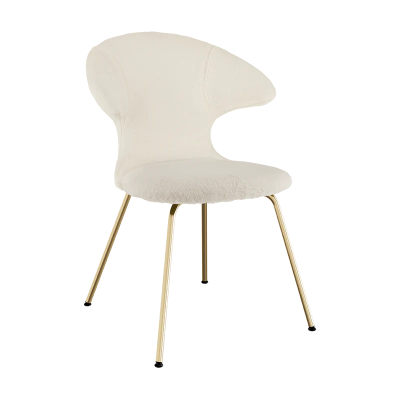 UMAGE Time Flies Chair, Teddy Bear, Brass Legs