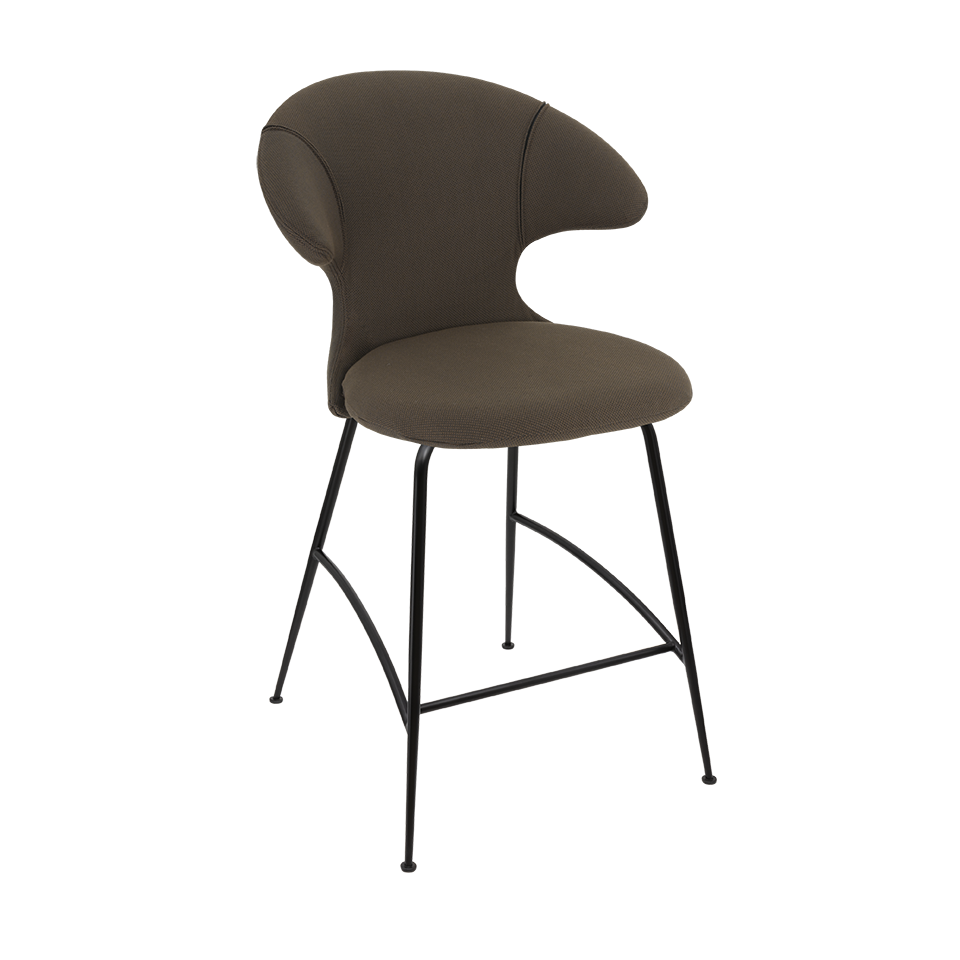 UMAGE Time Flies Counter Stool, Black Legs