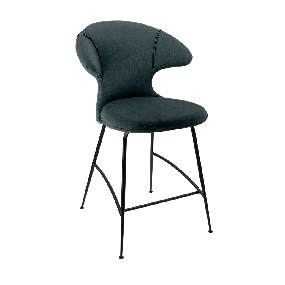 UMAGE Time Flies Counter Stool, Black Legs