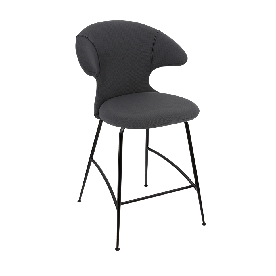 UMAGE Time Flies Counter Stool, Black Legs