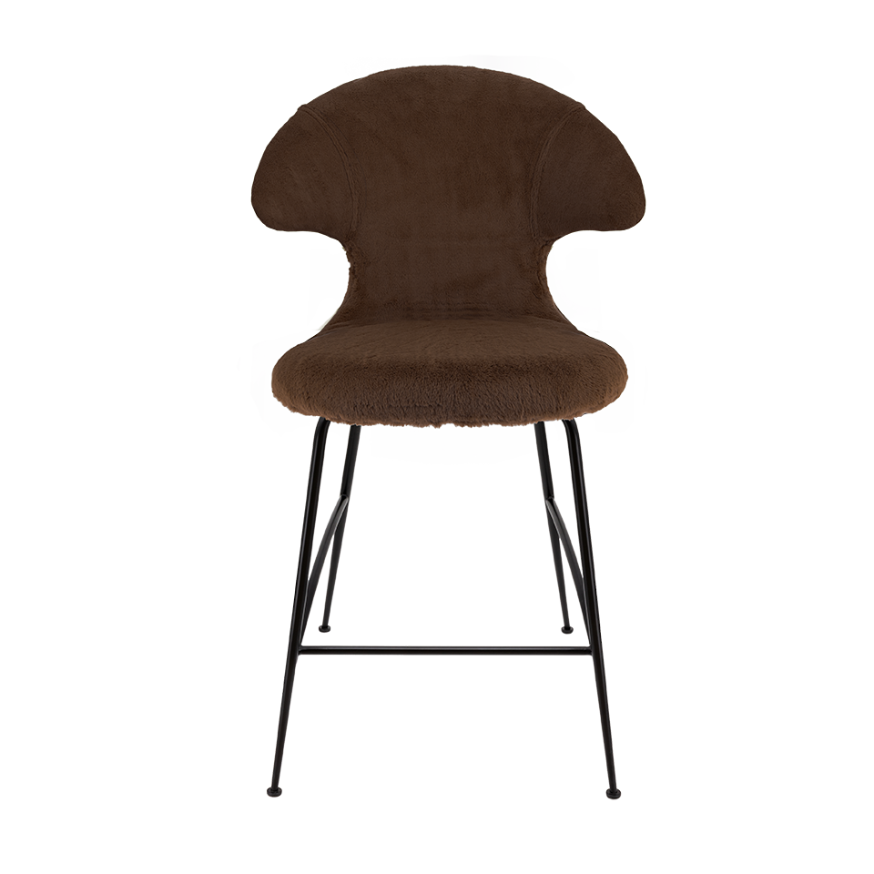 UMAGE Time Flies Counter Stool, Black Legs