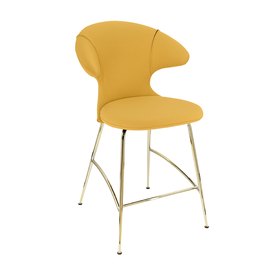 UMAGE Time Flies Counter Stool, Brass Legs