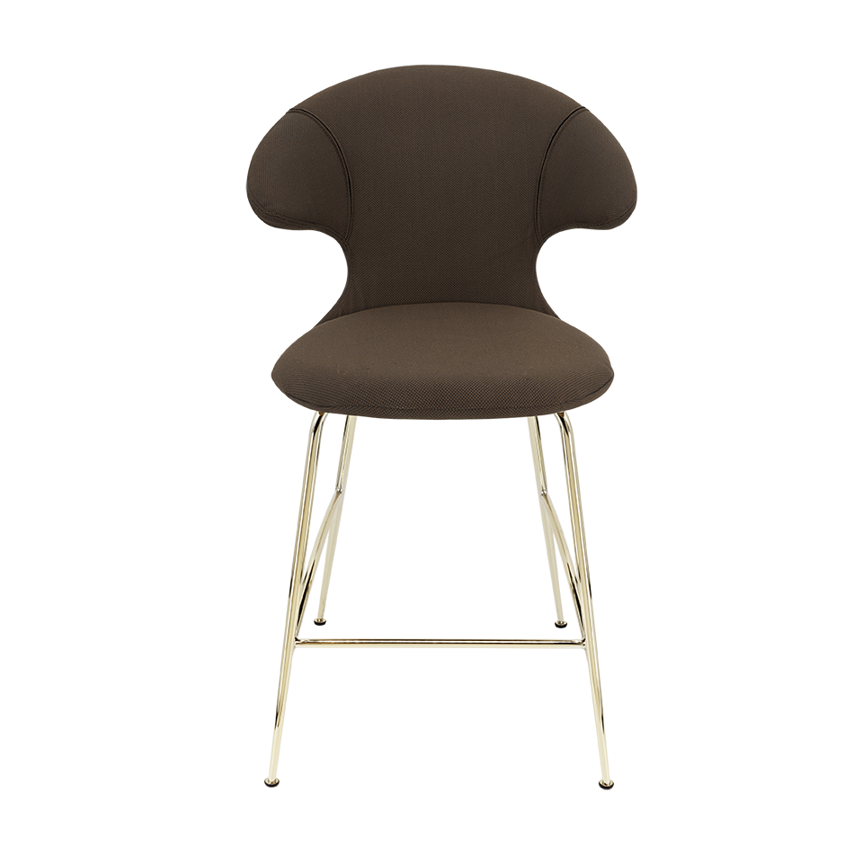 UMAGE Time Flies Counter Stool, Brass Legs