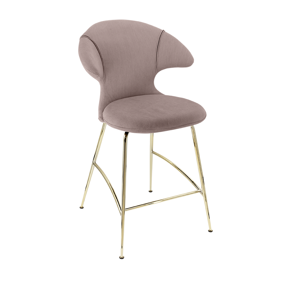 UMAGE Time Flies Counter Stool, Brass Legs