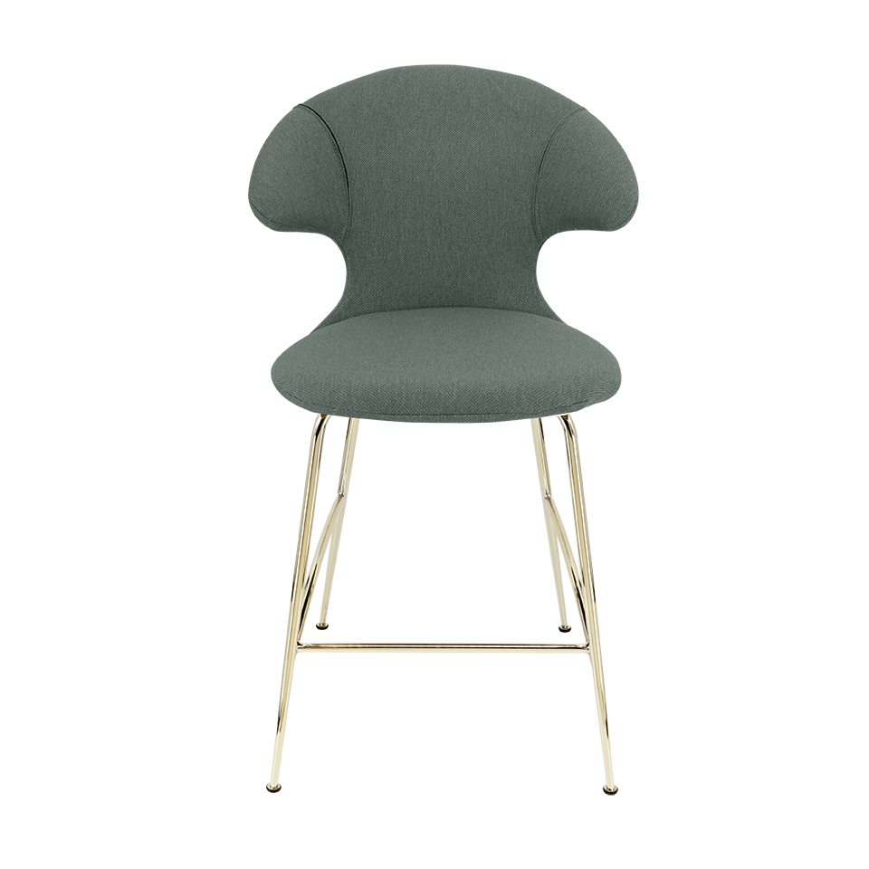 UMAGE Time Flies Counter Stool, Brass Legs