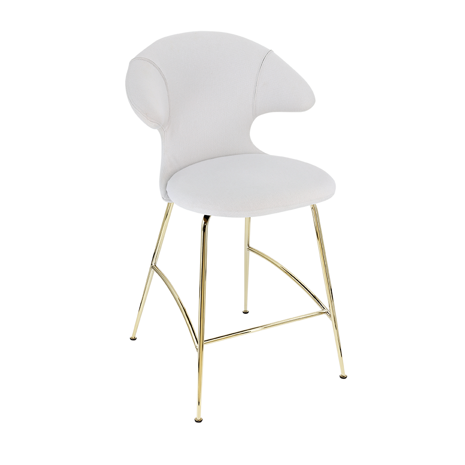 UMAGE Time Flies Counter Stool, Brass Legs