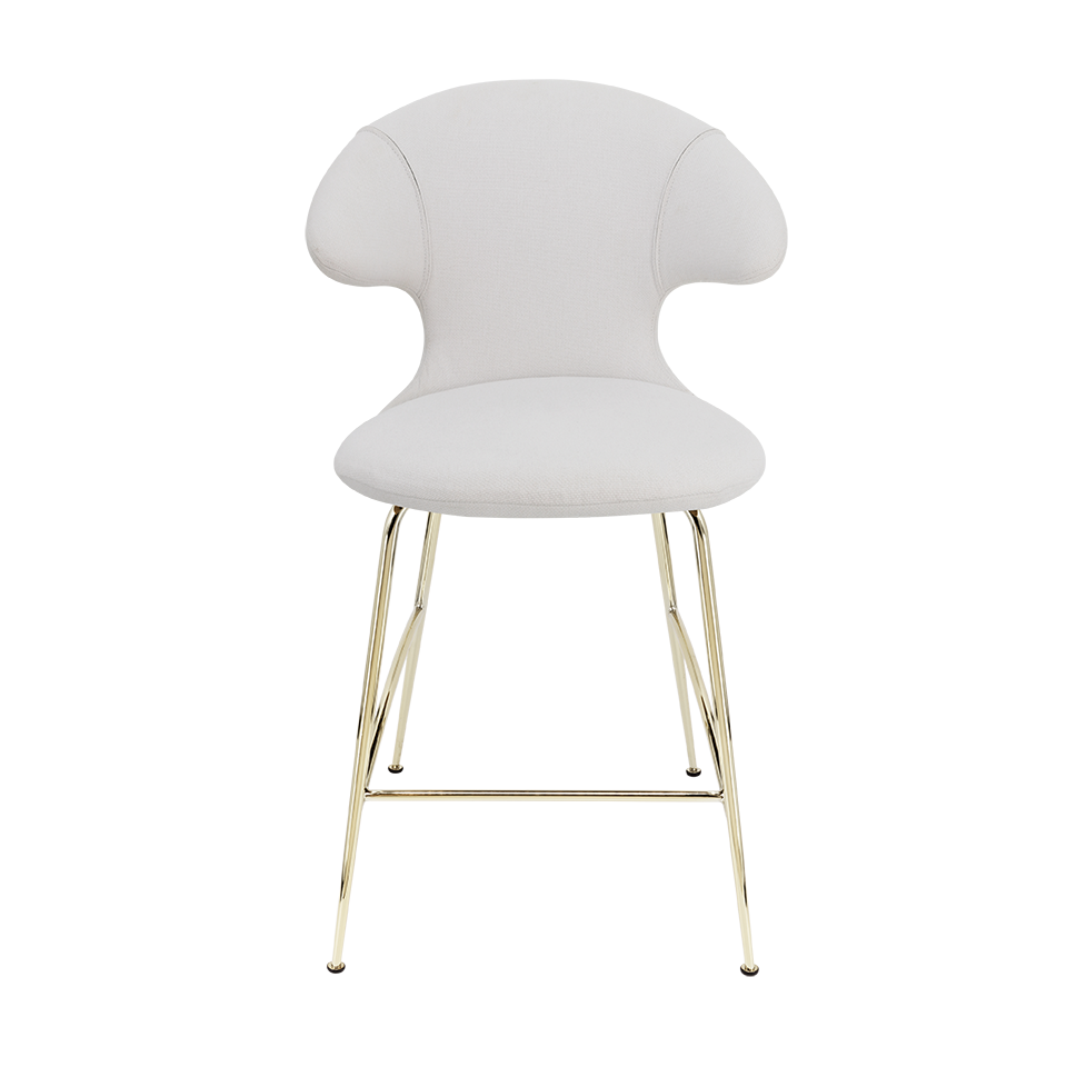 UMAGE Time Flies Counter Stool, Brass Legs