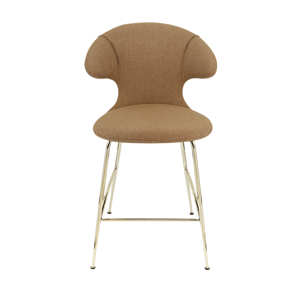 UMAGE Time Flies Counter Stool, Brass Legs