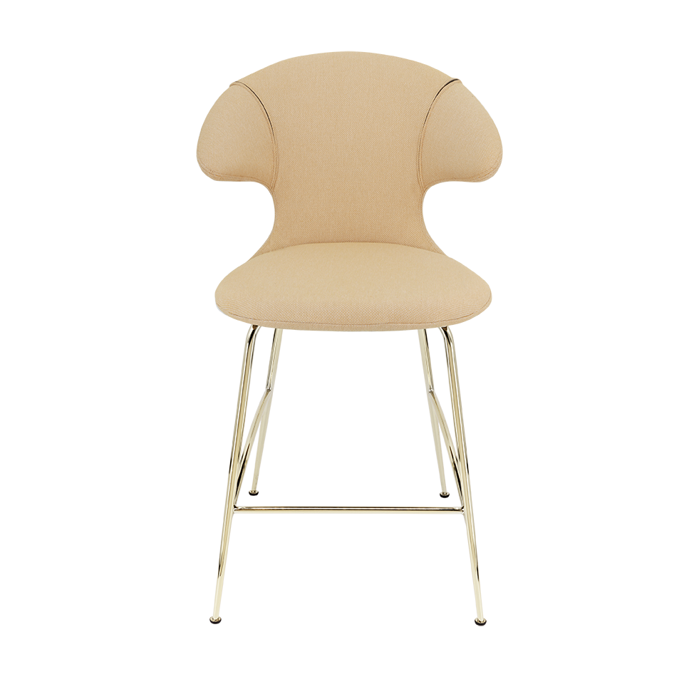 UMAGE Time Flies Counter Stool, Brass Legs