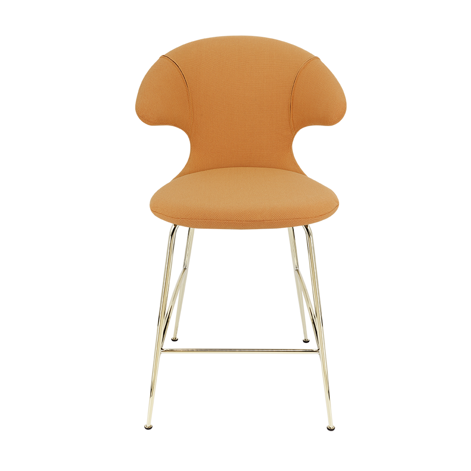 UMAGE Time Flies Counter Stool, Brass Legs